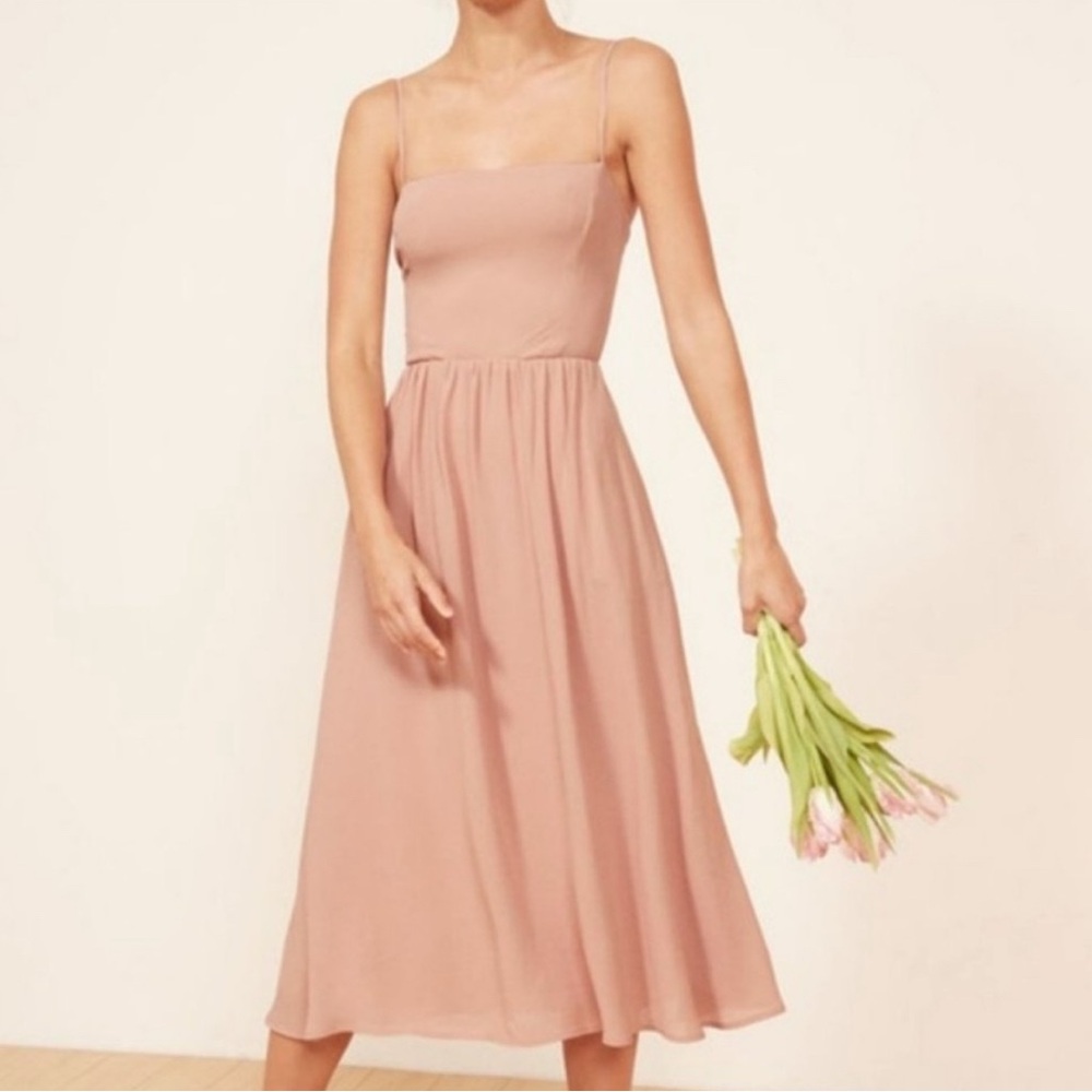 Reformation Rosehip Dress Squareneck Ballerina